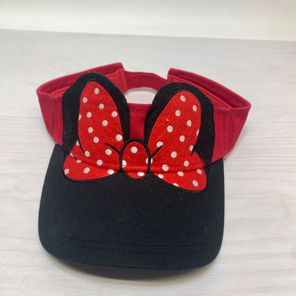 Minnie Mouse Visor Hat Authentic Disney Parks Womens DisneyParks